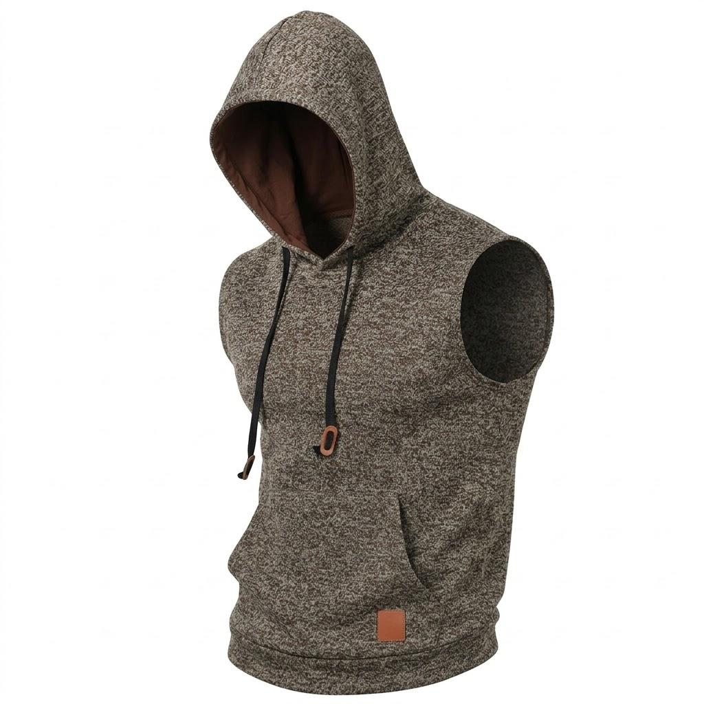 Mens Sleeveless Hoodie Lightweight Hooded Mens Sweatshirt Vest Workout Luxury Clothes Tank Tops