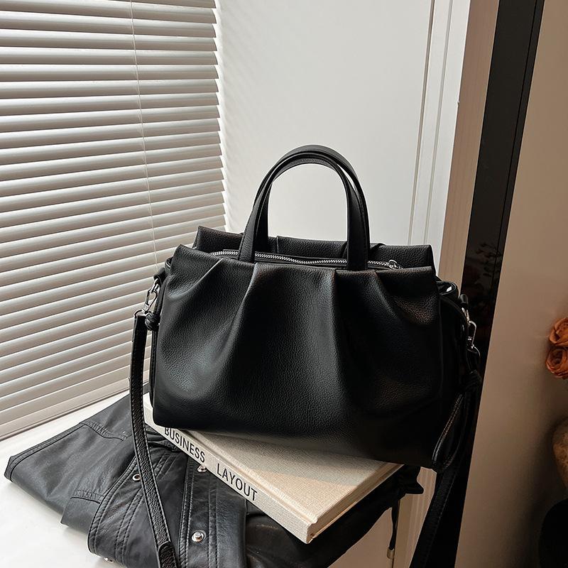 

Trend hand bucket bag, summer new fashion simple shoulder bag, high-end messenger bag чёрный