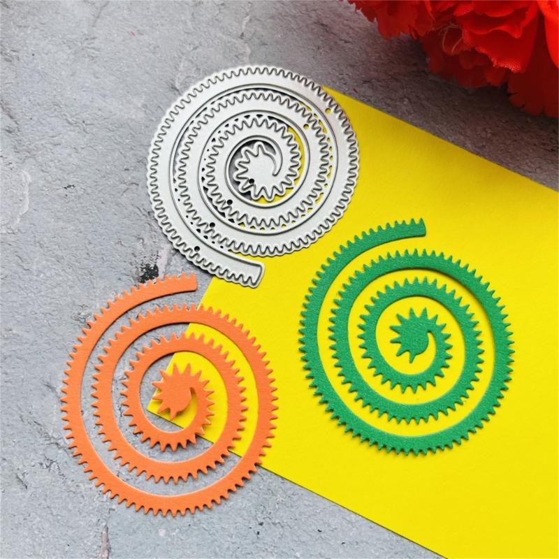 Metal Die Cuts Curly Flower Embossing Stencil Cutting Dies for Card Making Scrapbooking Paper DIY Template Handmade