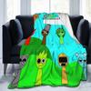 Sprunki Game Music Cartoon Blankets  Fleece Vintage Warm Throw Blanket for Bedding Lounge Spring Autumn,
