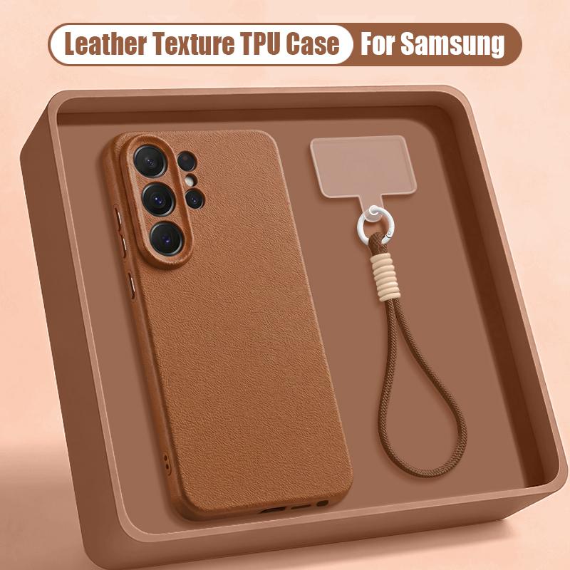 Wrist Strap Lanyard Phone Case For Samsung Galaxy S26 S24 S25 Ultra S23 S25 FE A57 A17 A56 A16 A55 A36 A15 A25 5G Soft TPU Cover