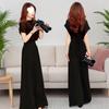 Fashionable Women's Summer Stylish Slimming Chiffon Top Paired with High-waisted Wide-leg Pants - A Beautiful Two-piece Set.