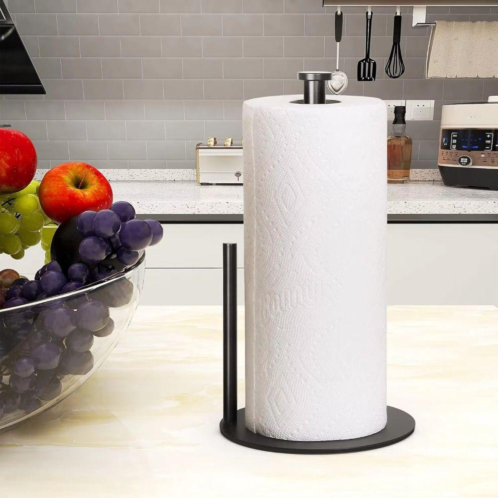 Non-Slip Paper Towel Holder Stainless Steel Paper Towel Dispenser Tissue Roll Holder Household
