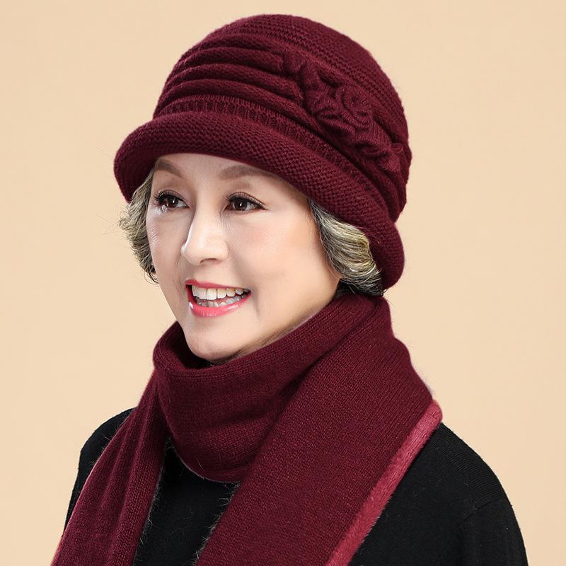 Winter new fashion warm adult hat outdoor cold simple rabbit hair blend knitted hat elegant women's hat
