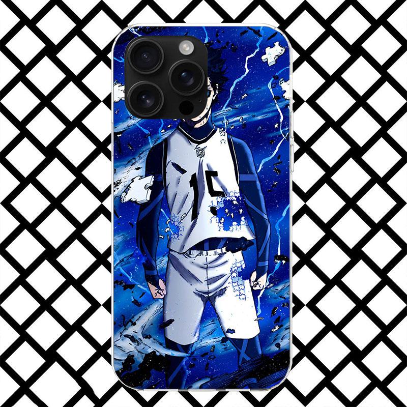 Blue Lock Isagi Yoichi Phone Case for iPhone 17 Air 16 16E 15 14 Plus 13 Mini 12 11 Pro Max 7 8 + SE 2020 Soft Cover Fundas 17 A