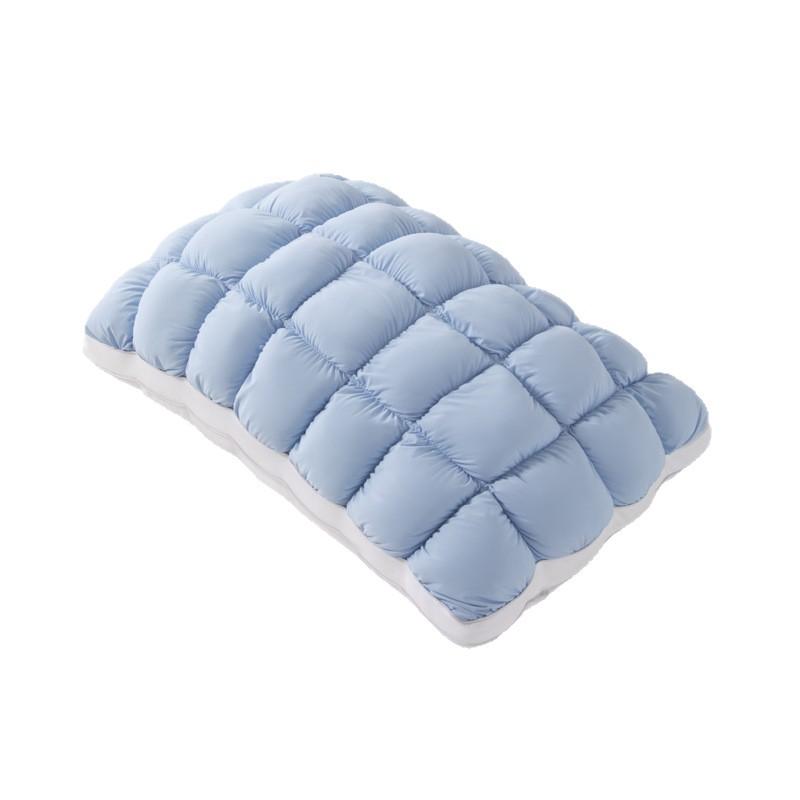 Flauschiges Wolkenbrot-Puffkissen, gesteppte Kuppel, Daunenalternative Füllung, Nylonhülle, Hotelstil, weiches Bettkissen