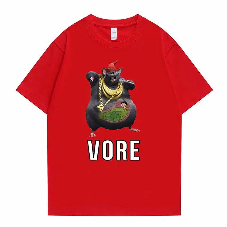 Funny Mouse Hip Hop Rap Biggie Cheese Vore T Shirt Unisex Women Harajuku Oversized EU Size T-shirts Unisexs Fashion Brand Tshirt Tops