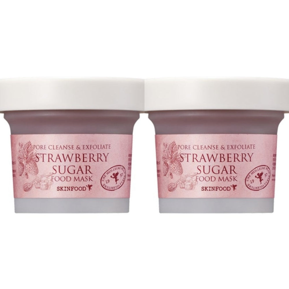 SKINFOOD Strawberry Sugar Food Mask Pack 120g*1Pc/2Pcs/4Pcs