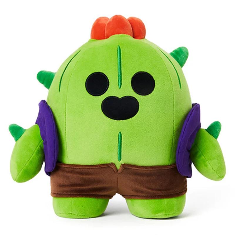 Brawl Stars Poco Spike E Primo Clot Short Plush Stuffed Doll Game Action Figure Collectible Model Ornament Garage Kit Toys Gift