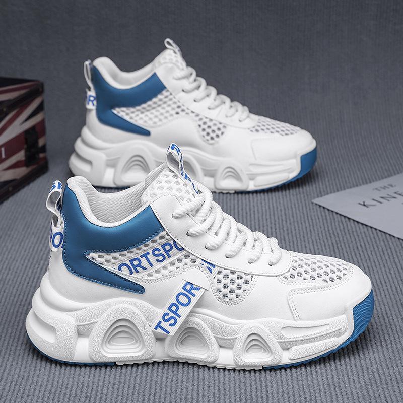 Men's Shoes 2025 New Summer Youth Casual Versatile Sports Trendy Shoes Student Platform Heightening Breathable Dad Shoes