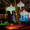 Luci LED di Halloween Decorazione Luminosa Appeso Fantasma Spaventoso per Porta Casa Infestata Portico Oggetti di Scena Escape Room Oggetti di Scena di Halloween