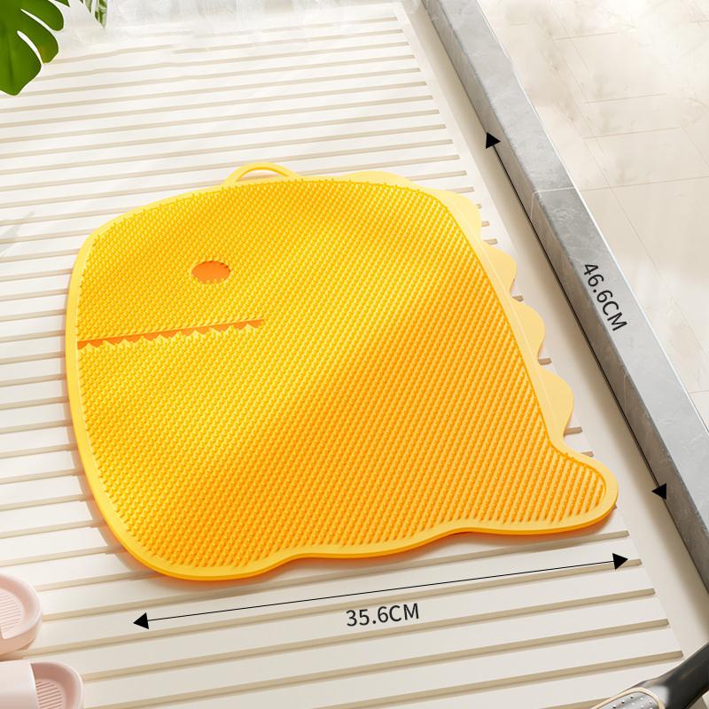 Small Dinosaur Foot Massager, Exfoliating Mat, Bathroom Shower Mat, Non-Slip Mat, Home Decor, Bathroom Accessory.