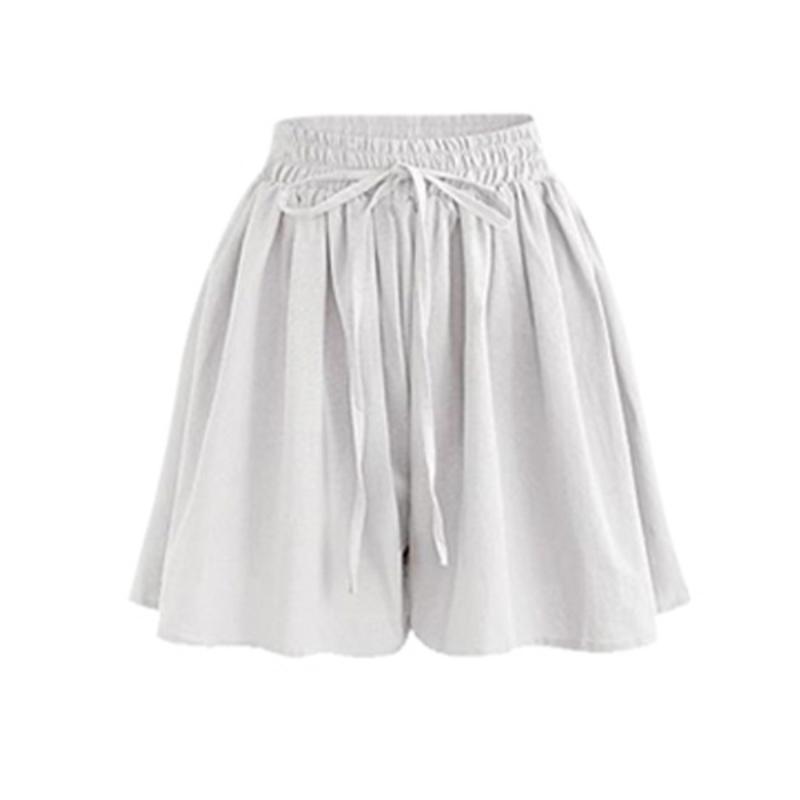 Casual Shorts for Women Drawstring Palazzo Short Pants Summer Loose Elastic High Waist Shorts Breathable Thin Short Pants Plus Sport Vacation Shorts