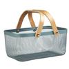 A25F-Wire Container For Fruits For Home Organization Sundries Storage Basket Thick And Storage For Makeup Tools And Items 1Pc