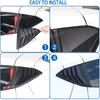 Rear Side Window Louver Cover Compatible with Chevrolet Corvette C8 2020-2025, Rear Window Shutters Trim Cover, Air Vent Scoop Shades Trim
