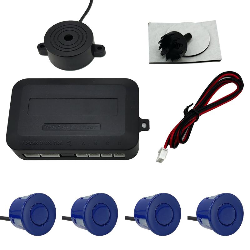 12V 22mm Car Parking Sensor Kit Universal 4 Buzzer Reverse Backup Radar Sound Alert Indicator Probe System