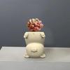 Succulent Plant Pots Silicone Mold Cat Panda Resin Mold DIY Animal Resin Mold