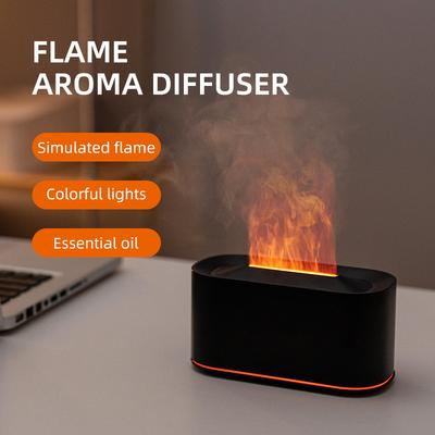Flame Aromatherapy Machine Humidifier Home Creative Desktop Colorful Atmosphere Light Flame Aromatherapy Machine