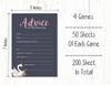 Inkdotpot Bachelorette Party Games Set Bundle Of 4(50 Sheets Each) W Miss To Mrs Gold Banner Swan Fun Bridal Shower Games