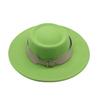 European, American Autumn and Winter Woolen Top Hat Cm Retro British Temperament Big Eaves Jazz Hat Women Felt Hat Korean Street Shot