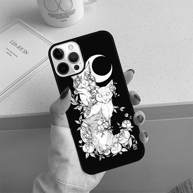 Witch Witches Moon Phone Case For iPhone 17 Air 13 12 14 15 16  Cover For Apple 14 15 16 Pro Max Plus Coque