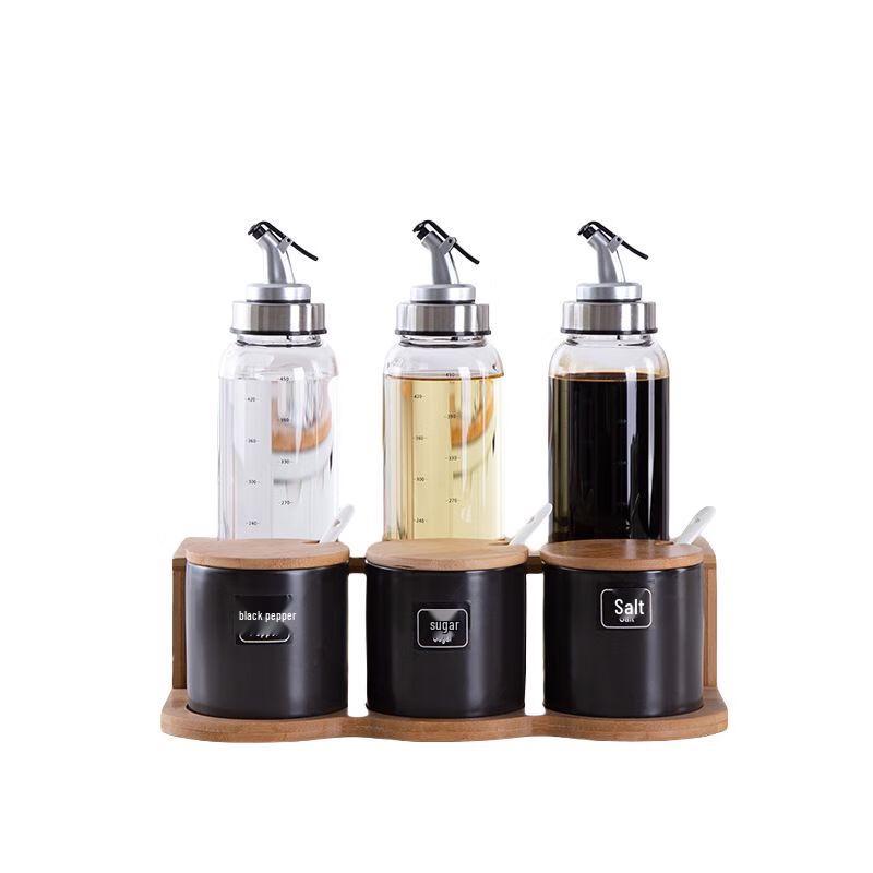 Qianxing Glass Seasoning & Oil Bottle Set