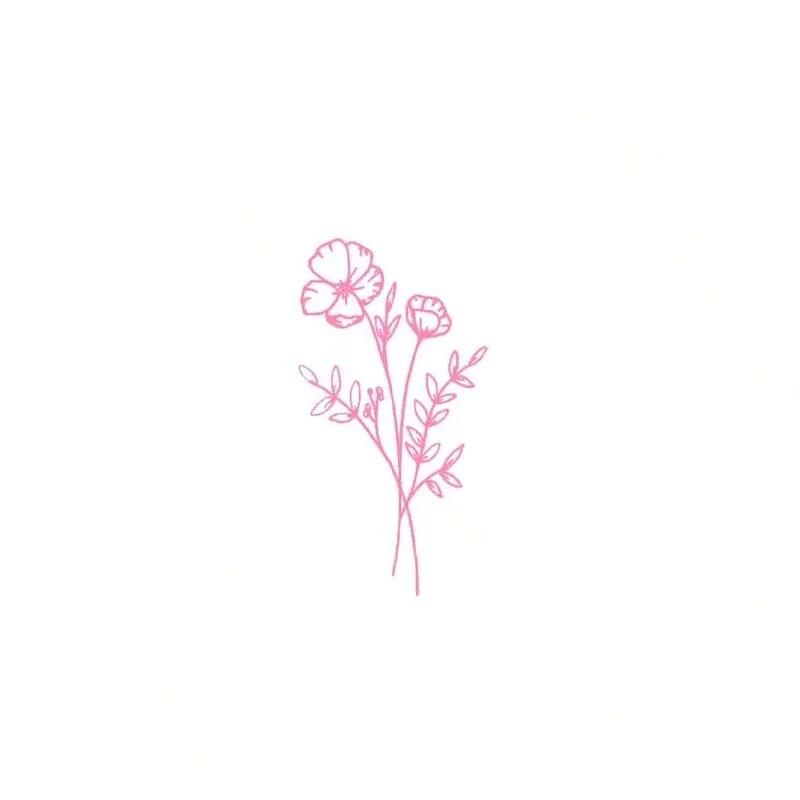 Cute little flower car sticker, simple design, durable material, car decal, car sticker