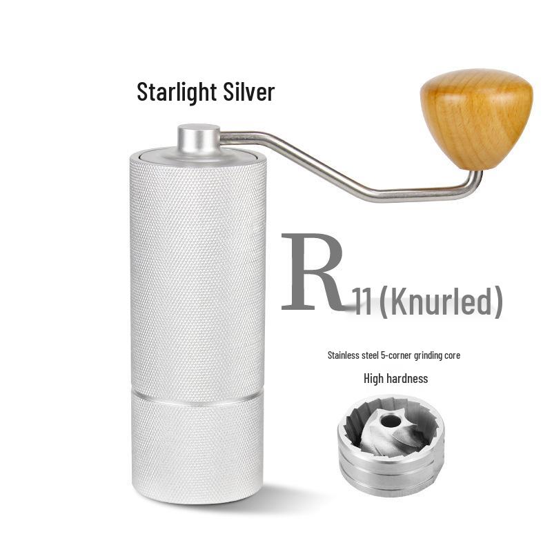 Portable Manual Coffee Grinder with CNC Stainless Steel Adjustable Burr