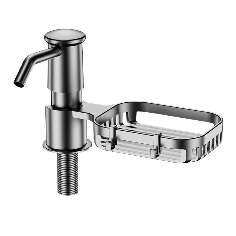 CVBAB Kitchen Sink Soap Dispenser with Storage Rack