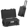VEVOR Weatherproof Hard Case, Heavy Duty Protective Dry Box Case with Pre-cut Foam, Wheels & Retractable Pull Handles for Travel, Hunt, Military