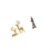 Resin Deer Musician Statue Figurine Decorative Sculptures Collection for Living Room Bedroom Home