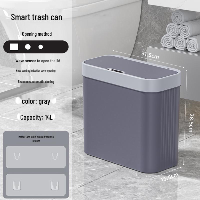 2025 Smart Induction Trash Can: Automatic, Hygienic, Light Luxury Design for Home