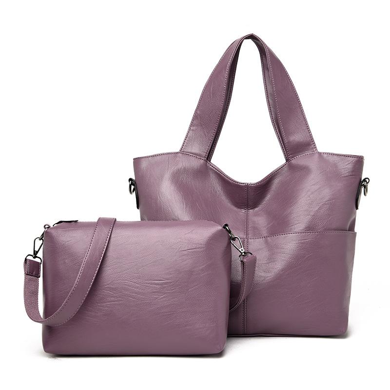 

Высококачественная мягкая кожаная женская сумка большой вместимости, внутренний вкладыш средней сумки можно использовать отдельно для осени и зимы, новая женская сумка