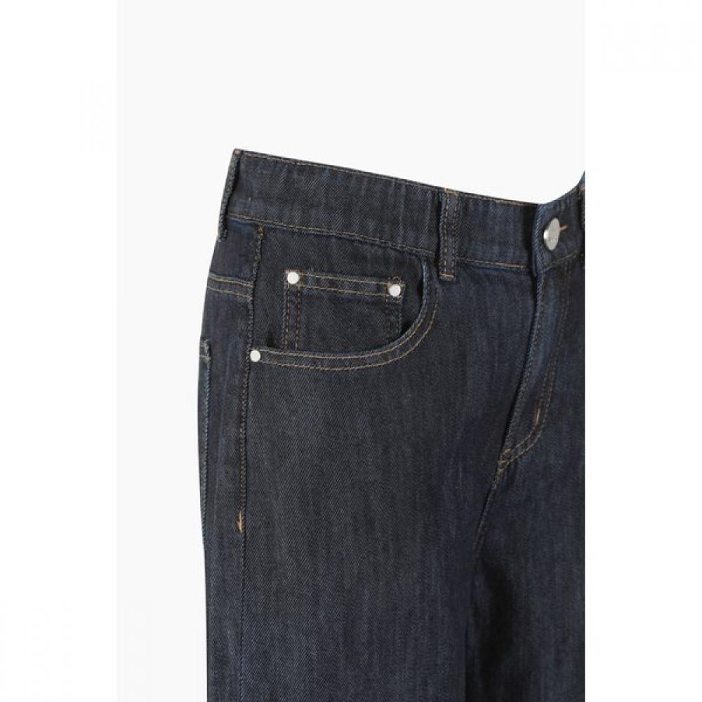 Benetton Raw Classic Straight Wide Denim Pants Badpf1631
