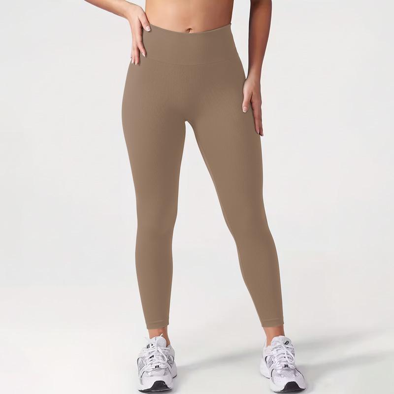 Pantaloni da Yoga Senza Cuciture a Vita Alta da Donna - Leggings Fitness con Controllo Pancia e Sollevamento Glutei