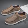 Men Shoes Casual Canvas Loafers Shoes Light Breathable Flats Leisure Male Vulcanized Shoes Walking Sneakers Plus Size 39-46