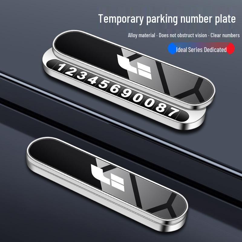 Ideal Temporary Parking Number Plate for Ideal ONE L6-L9, with Phone Display for Car Moving