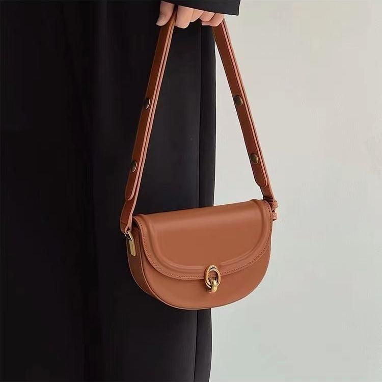 Высококачественная однотонная седельная сумка — фото 4