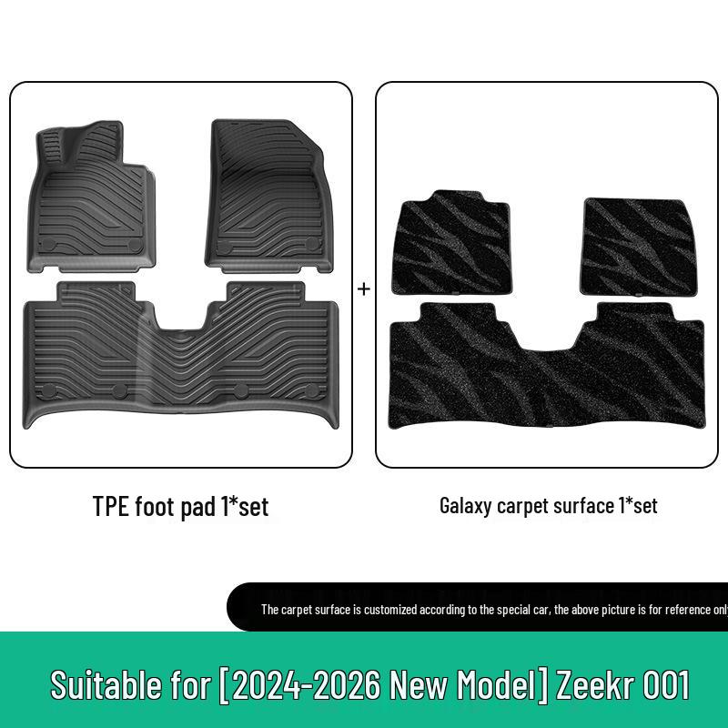 Zeekr 001 2021-2026 Custom TPE Floor, Trunk, and Seat Back Mats