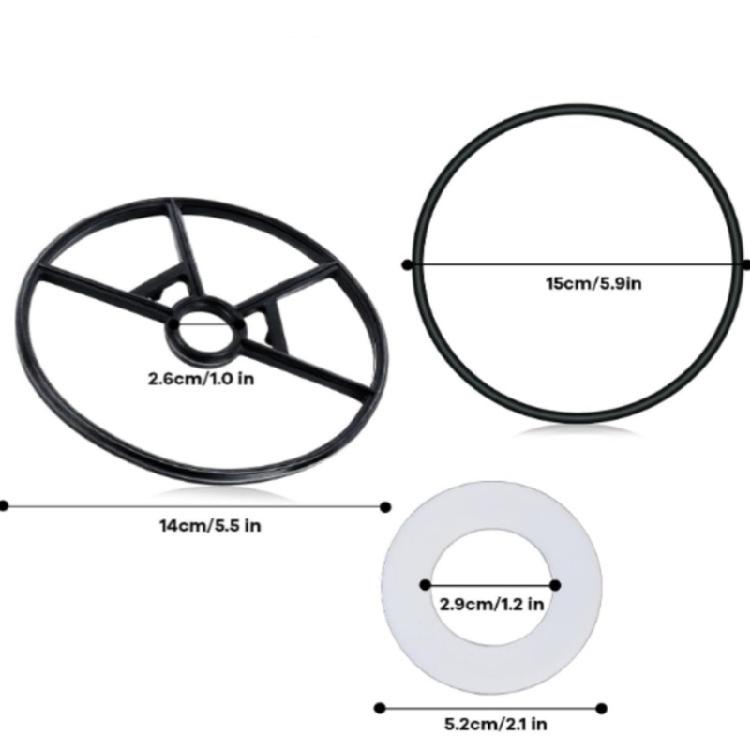6PCS Pool Equipment Seals Replacement Quick Installation Rubber Texture Suitable for Any Weather Performances Safe