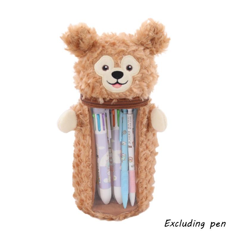 Cute Japanese Star Sailor Moon Plush Pen Holder Pencil Case For Girls' Stationery Storage, Transparent Gift Bag