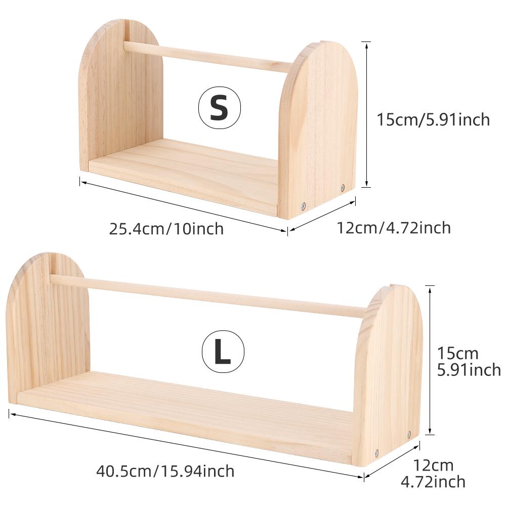 1pcs Wooden Yarn Spool Holder Frame, Weaving Yarn Storage Rack, Easy Removable Rotating Spinner, Manual Crochet & Knitting Tool