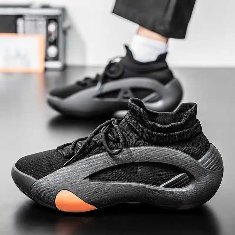 Fashion Without Heels With Ties Men's Sneakers High Brand Boots 45 Shoes High Sneakers For Man Sports Tenid Global Brands Street