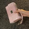 Borsa Tote da Lavoro - Borsa a Spalla Singola, Semplice e alla Moda Borsa a Tracolla con Chiusura a Flip e Catena