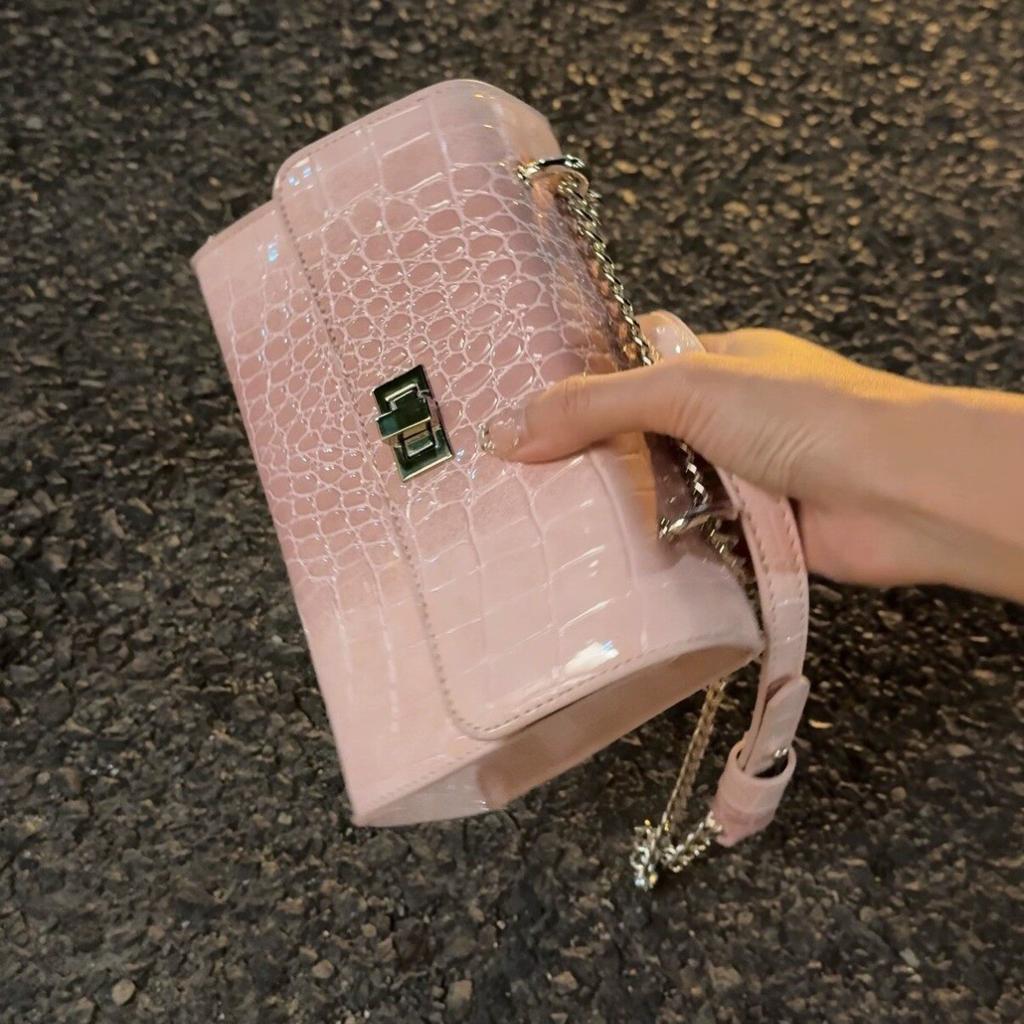 Borsa Tote da Lavoro - Borsa a Spalla Singola, Semplice e alla Moda Borsa a Tracolla con Chiusura a Flip e Catena