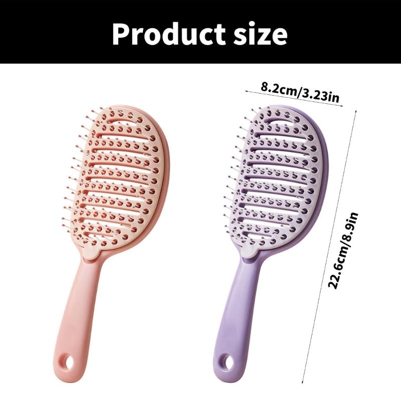 Convenient Detangling Comb Scalp Massage Soft Bristles Brush Hair Styling Tool Haridressing Comb For Flaky Scalp Care