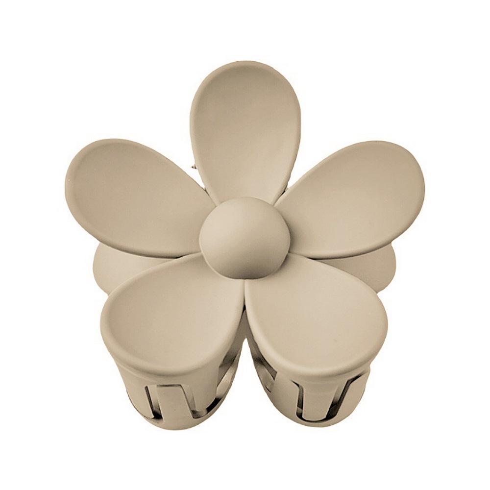 

Матовый зажим-краб для волос с цветком для причесок пучок и конский хвост - Европейский и американский модный аксессуар для волос