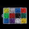 600pcs Multicolor Plastic Thumb Tacks Push Pins Set Home Office Message Board with Plastic Box