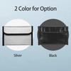 20.5x12cm Fireproof Document Bag Zipper Closure Cash Safe Storage Waterproof Pouch with Sticky Strip for Certificates Money Card