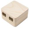 1Pc 8x8x4.5cm Natural Wooden Storage Box Plain Pine Wood Gift Box for Home Sundries Jewelry & Small Accessories